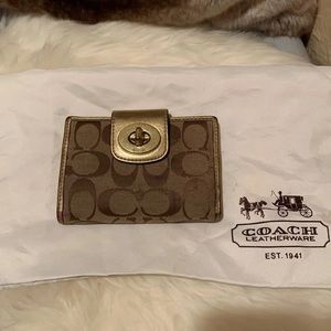 Coach Wallet and Large Coach Dust Bag❤️